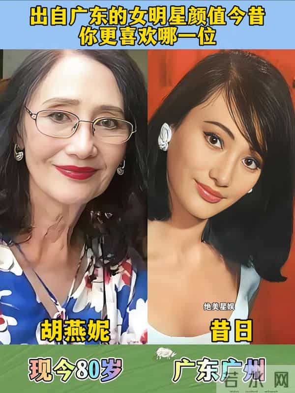 出自广东的女明星颜值今昔，有的变化较大，你认识几位呢