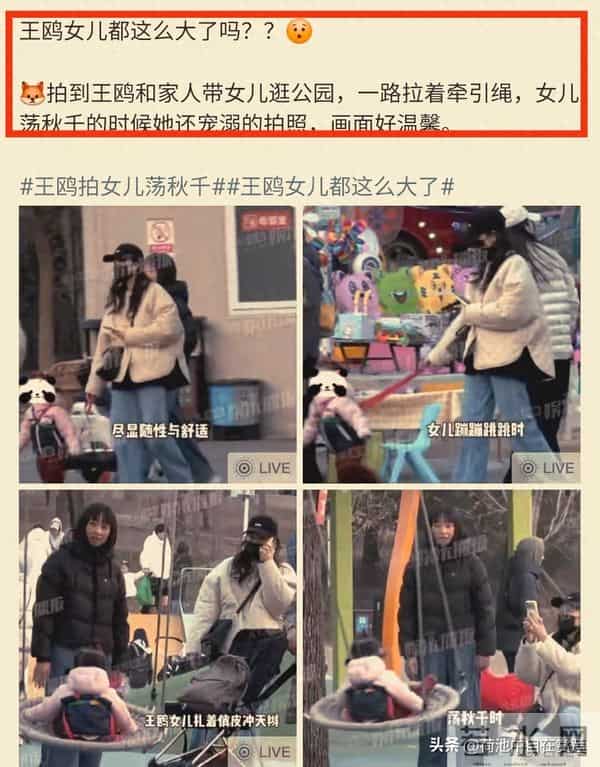 可惜了!王鸥隐婚生女?公园遛娃引猜测,与何九华姐弟恋大瓜成谜