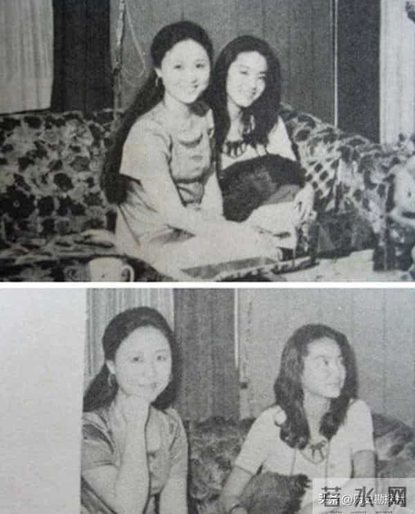 琼瑶和丈夫平鑫涛，在昆明石林旅游时，一张珍贵的合影，很浪漫