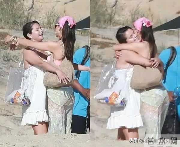 30岁赛琳娜发福明显，与妮可拉同行，大布对爱妻呵护备至