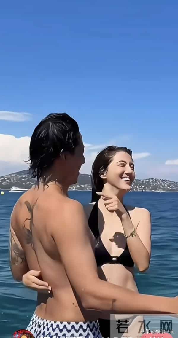 吴千语穿比基尼出海,富豪老公变猛男紧搂小腰,不舍放手好欢乐