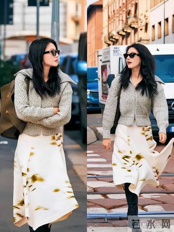 46岁高圆圆米兰街头放飞!没人认出素颜狂拍，生图状态看呆路人