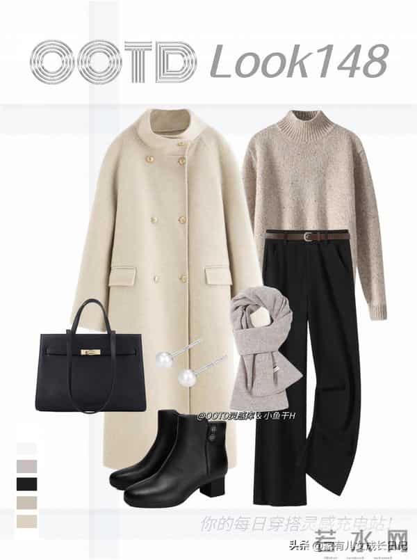 “低饱和叠穿”很火穿搭，把秋冬穿成高级感，棕驼叠穿是冬日标配