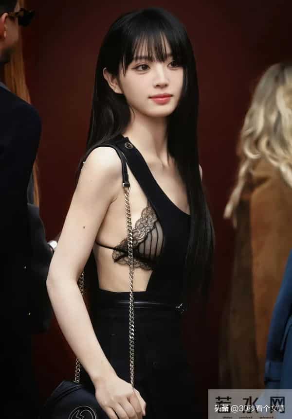 甜妹也能这么野？田曦薇米兰时装周内衣外露，风格颠覆引全网狂赞
