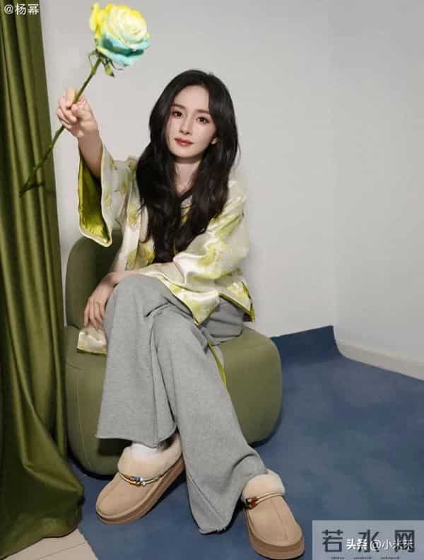 幂姐又来炸场了!新中式外套配雪地勃肯鞋,这混搭绝绝子!