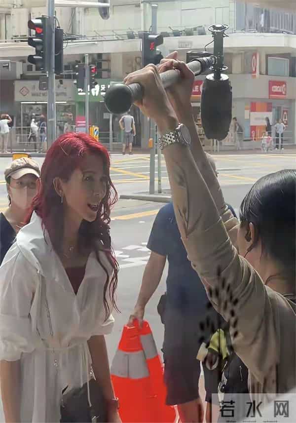 52岁的蔡少芬真实容貌：老气横秋，染红色头发也遮不住头上的白发