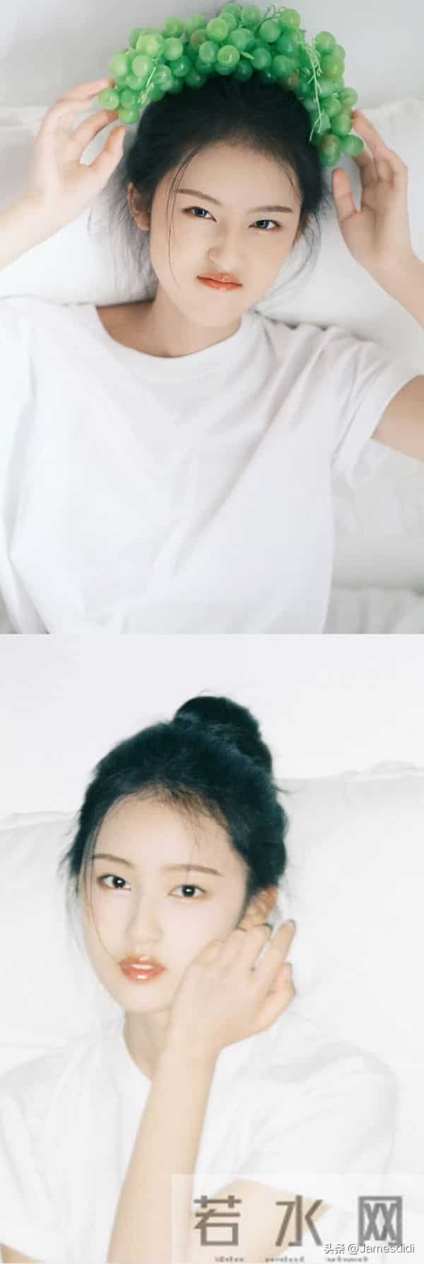 美人胚子 张婉儿 且自带仙气的 妈生脸 精致五官如小巧琼鼻 标志性梨涡