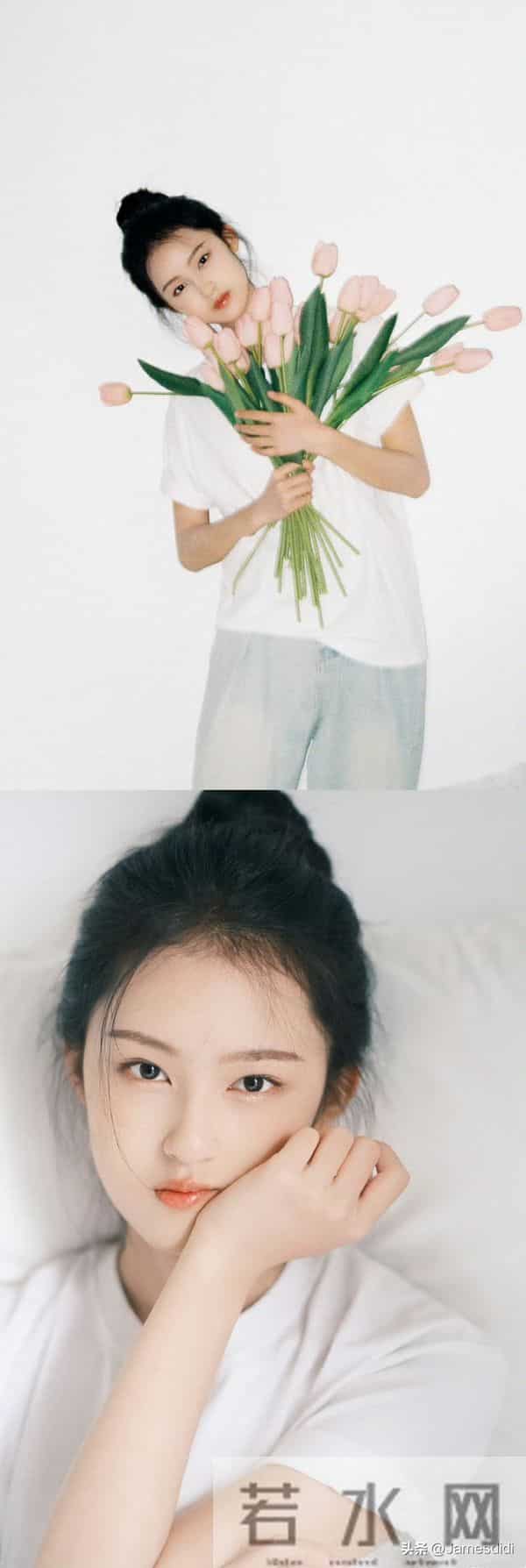 美人胚子 张婉儿 且自带仙气的 妈生脸 精致五官如小巧琼鼻 标志性梨涡