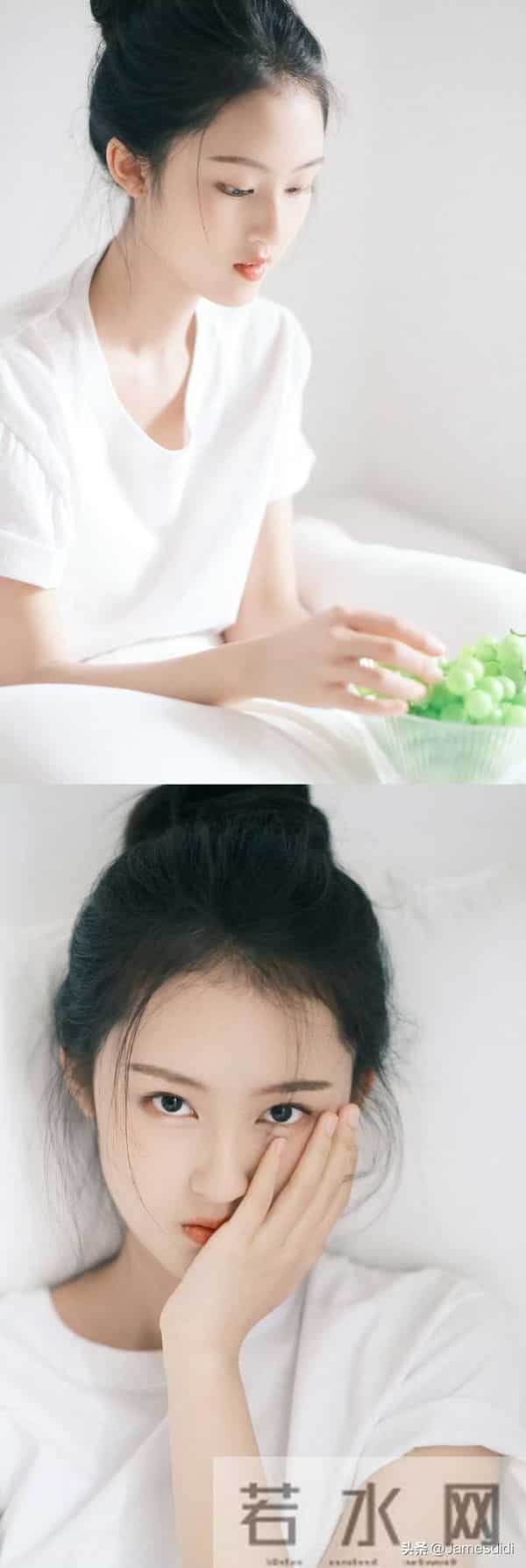 美人胚子 张婉儿 且自带仙气的 妈生脸 精致五官如小巧琼鼻 标志性梨涡