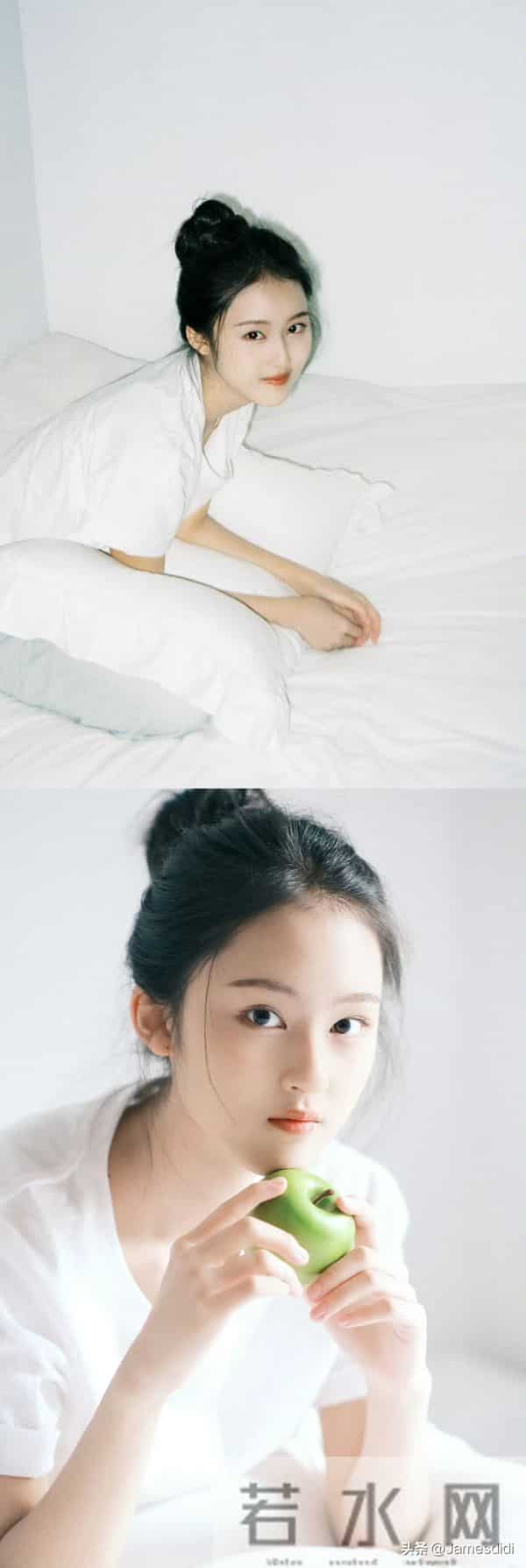 美人胚子 张婉儿 且自带仙气的 妈生脸 精致五官如小巧琼鼻 标志性梨涡