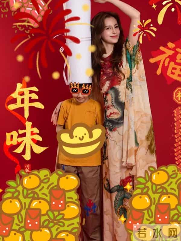 黄晓明带儿子参加生日宴!小海绵被奶奶搂在怀中,8岁大长腿随妈