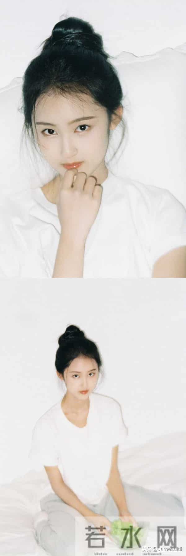 美人胚子 张婉儿 且自带仙气的 妈生脸 精致五官如小巧琼鼻 标志性梨涡