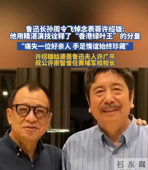 不查不知道！难怪连央媒都发文悼念，许绍雄的家世竟藏得这么深