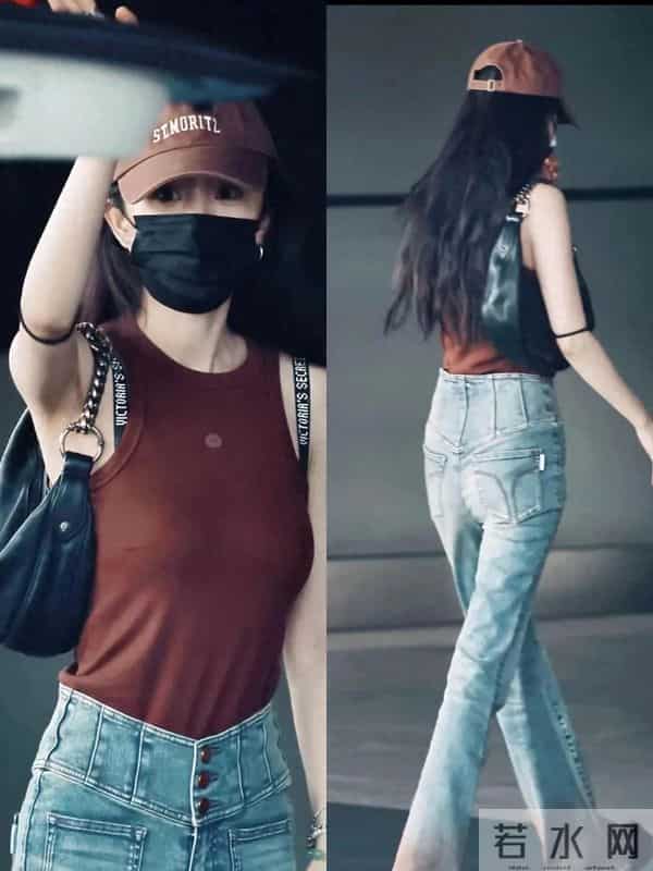 杨幂也老了?穿“小背心+高腰裤”秀长腿,但“松弛感”很明显