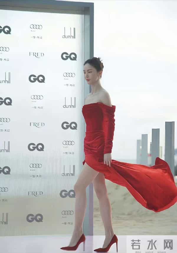 金晨这身红裙简直是为她量身定做!气质不像普通人能有的状态