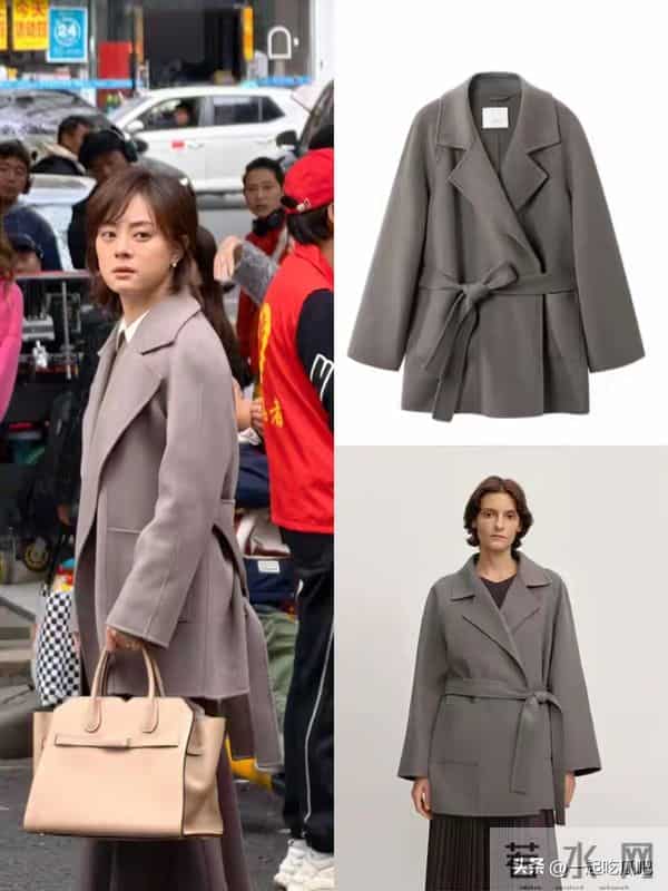孙俪近照够惊艳,棕色大衣配半身裙洋气减龄,大衣这么穿就对了