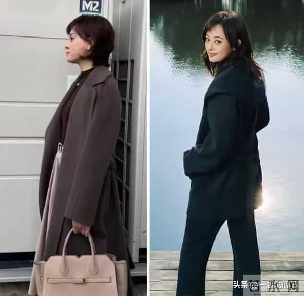 孙俪近照够惊艳,棕色大衣配半身裙洋气减龄,大衣这么穿就对了