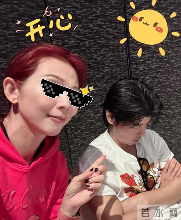 蔡少芬为小儿子庆生，她52岁了儿子才6岁，难怪一直拍戏不能退休