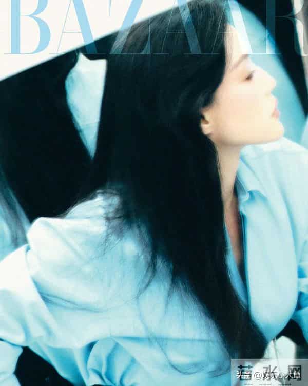 舒淇时尚芭莎十二月刊封面大片,干练西装配胶片元素性感嘴唇好美