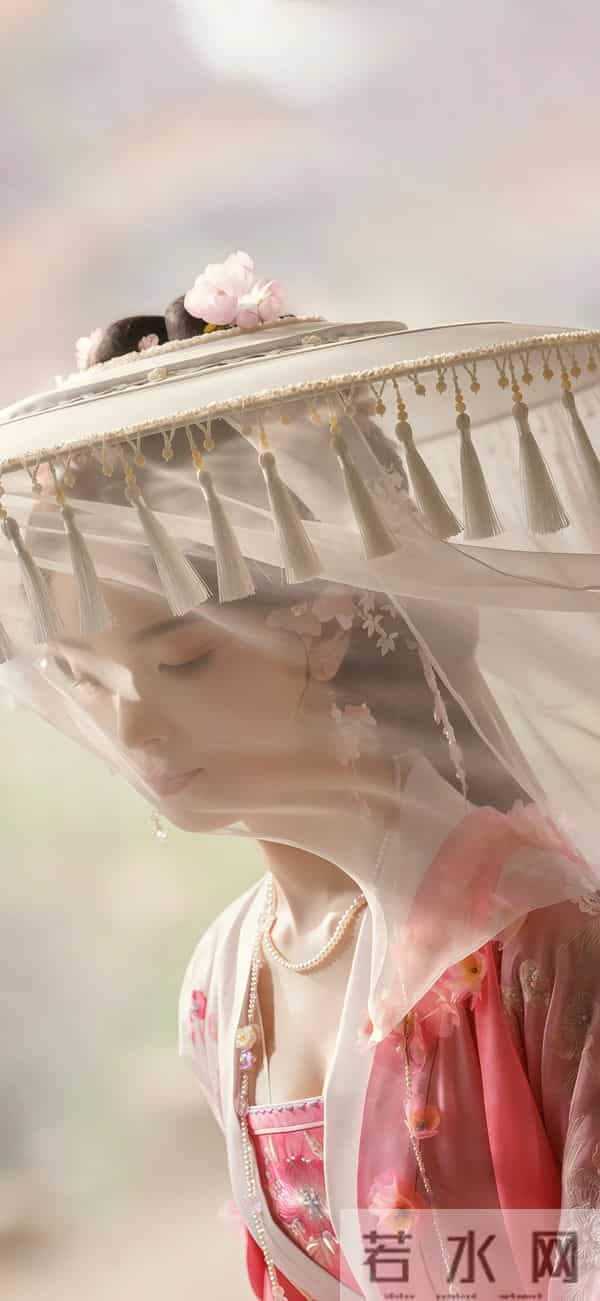 陈瑶｜粉纱古风伞遮面！新造型仙成国风人鱼公主