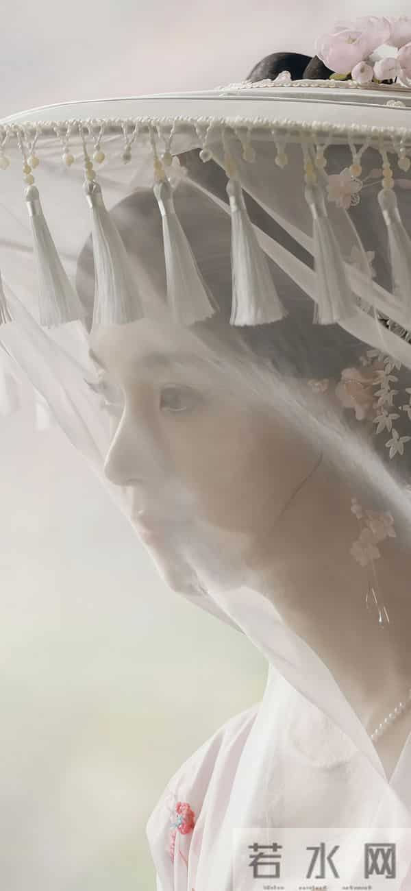 陈瑶｜粉纱古风伞遮面！新造型仙成国风人鱼公主