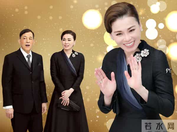 苏提达的审美高级,一袭黑色礼服又瘦又美,中泰混血颜值就是高