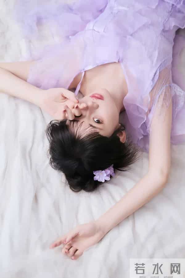汤音璇|清纯甜美写真,梦幻紫色公主裙,少女心满满!