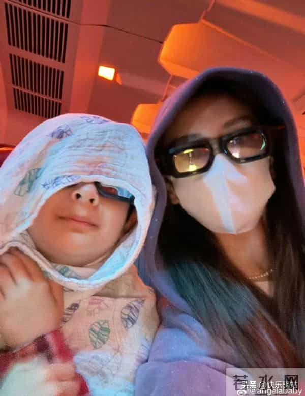 小海绵和杨颖现身上海！杨颖打扮朴素，小海绵长高了也长胖了！