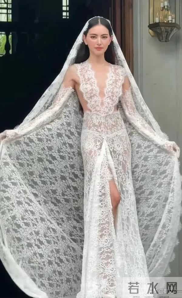 泰国演员Mai 大婚,这婚纱太漂亮了