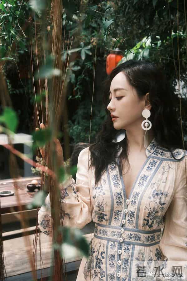 杨蓉极具东方古典的含蓄美,御姐气质