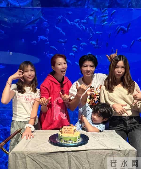 蔡少芬为小儿子庆生，她52岁了儿子才6岁，难怪一直拍戏不能退休