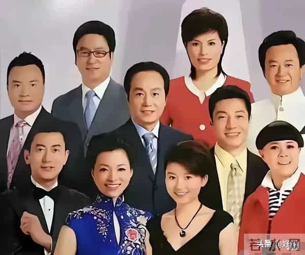 央视主持人,在一起,笑容灿烂,合影留念