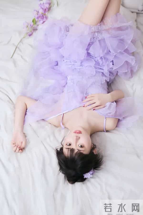 汤音璇|清纯甜美写真,梦幻紫色公主裙,少女心满满!