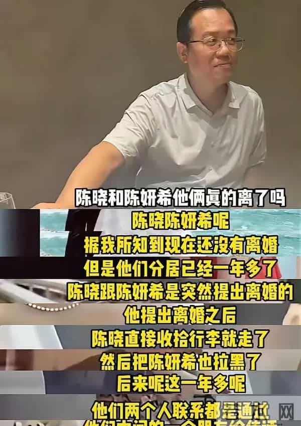 卓伟爆陈晓离婚内幕：男方学历高，夫妻反目2年，9个月离婚瓜揭晓
