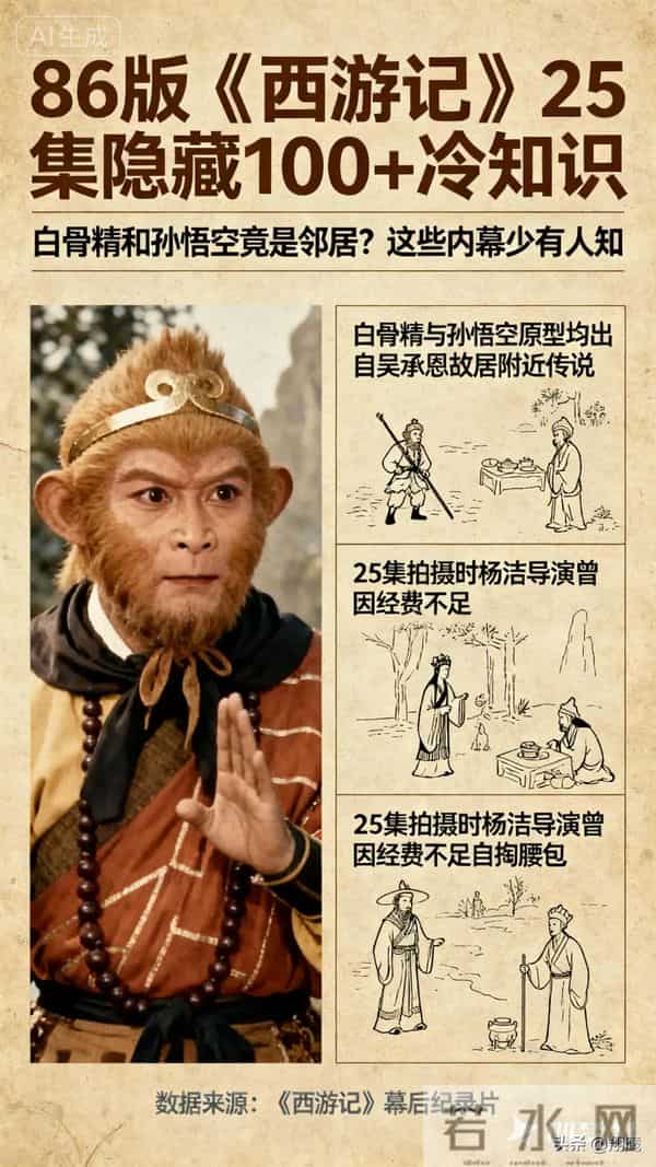 86版《西游记》25集隐藏100+冷知识白骨精和孙悟空是邻居少有人知