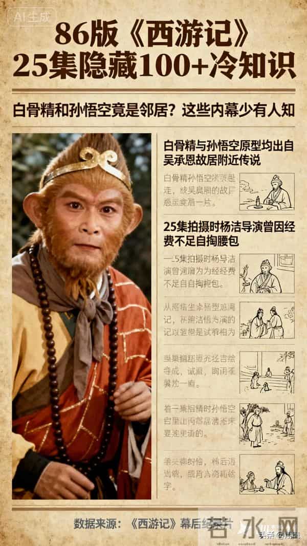 86版《西游记》25集隐藏100+冷知识白骨精和孙悟空是邻居少有人知