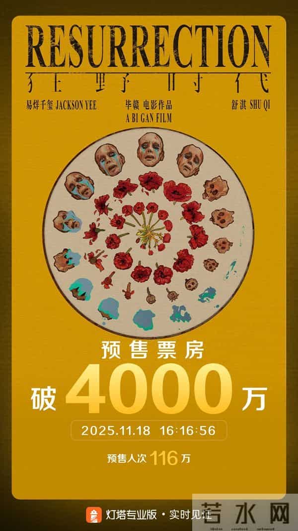 电影《狂野时代》预售总票房破4000万