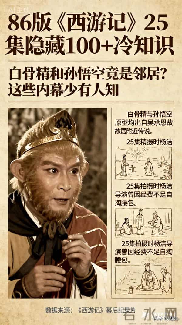 86版《西游记》25集隐藏100+冷知识白骨精和孙悟空是邻居少有人知
