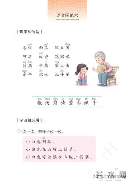 一年级下册语文课本电子教材，寒假预习必备！