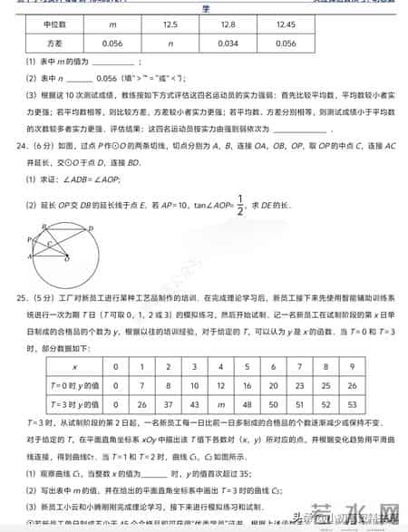 中考试题,2025年全国各地中考数学真题，适合八九年级大家多练练