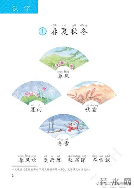 一年级下册语文课本电子教材，寒假预习必备！