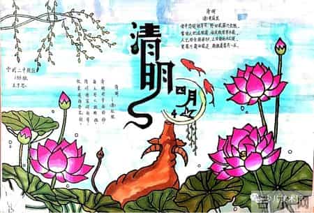 清明节手抄报内容,清明节手抄报内容写什么