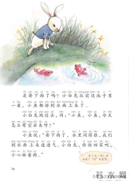 一年级下册语文课本电子教材，寒假预习必备！