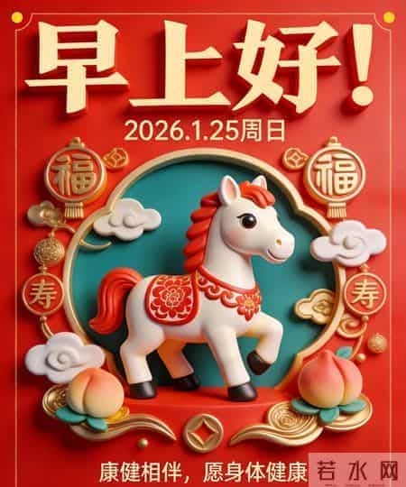2026年元月25日早上好！温馨祝福语和精美绝伦图片