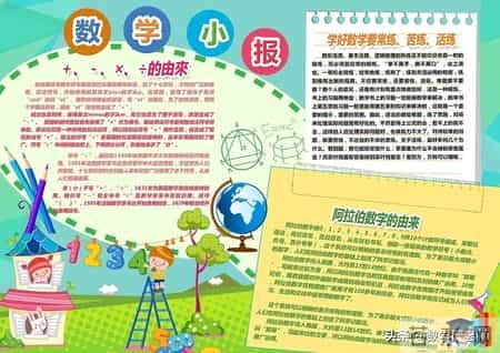 数学手抄报资料