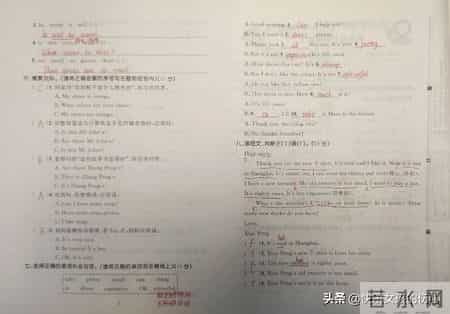 四年级下册英语期末检测卷＋答案