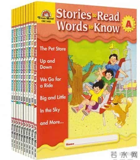 加州教材Stories to read Words to know。不断地跟读