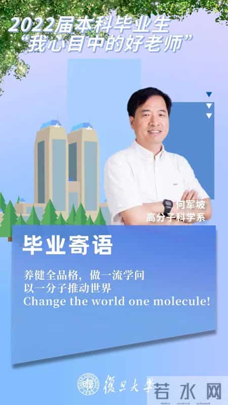 老师给学生毕业赠言,来自20位复旦老师的毕业赠言，请收好→