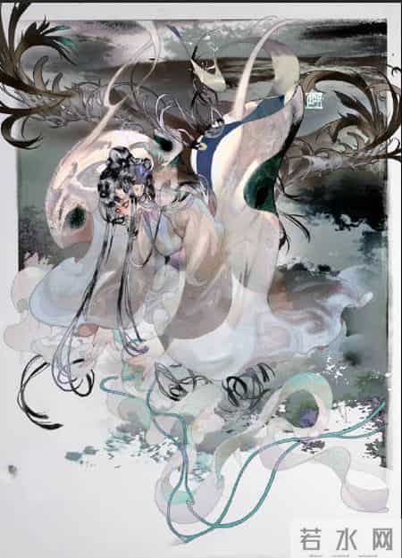 倾心相遇缘今生,古朴妖娆的古风插画｜世间百态的艺术回想