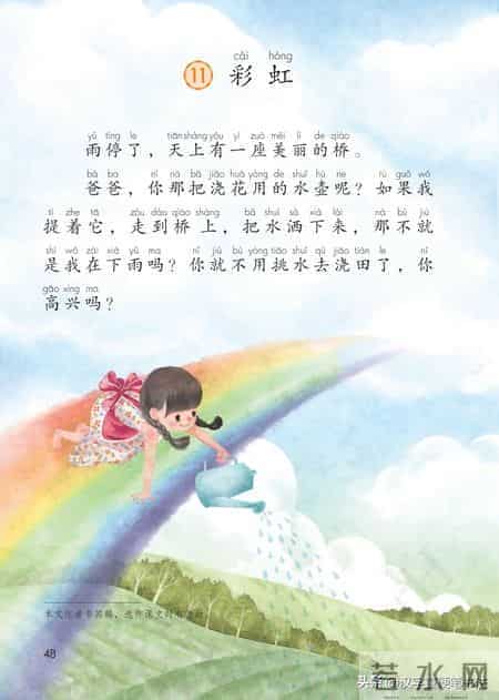 一年级下册语文课本电子教材，寒假预习必备！